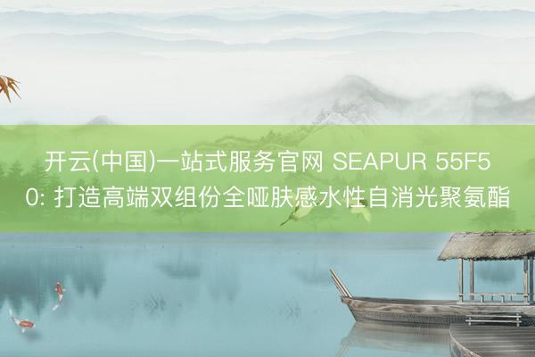 开云(中国)一站式服务官网 SEAPUR 55F50: 打造高端双组份全哑肤感水性自消光聚氨酯